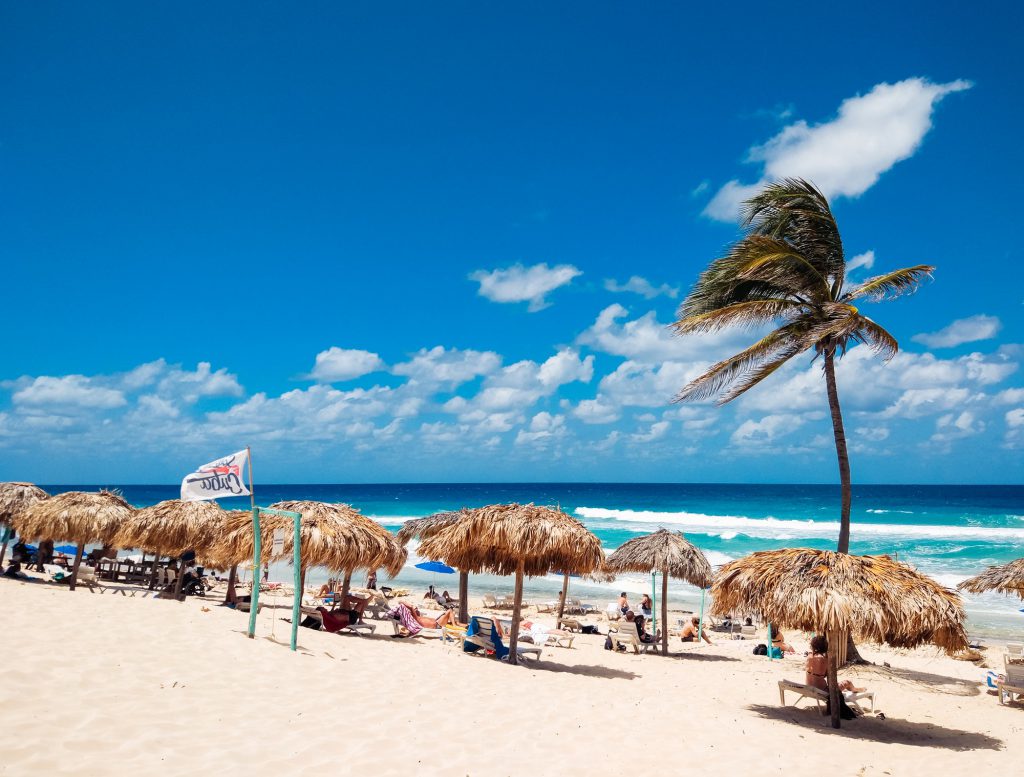 Caribbean beach on Cuba